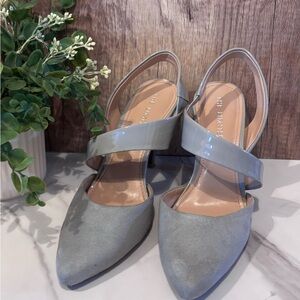 The Limited Chic Gray Strappy Heels